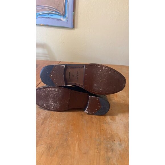 Rag & Bone Holly Boots Womens US 6 EU 36.5 Black Leather Ankle Made In Italy - Picture 7 of 11